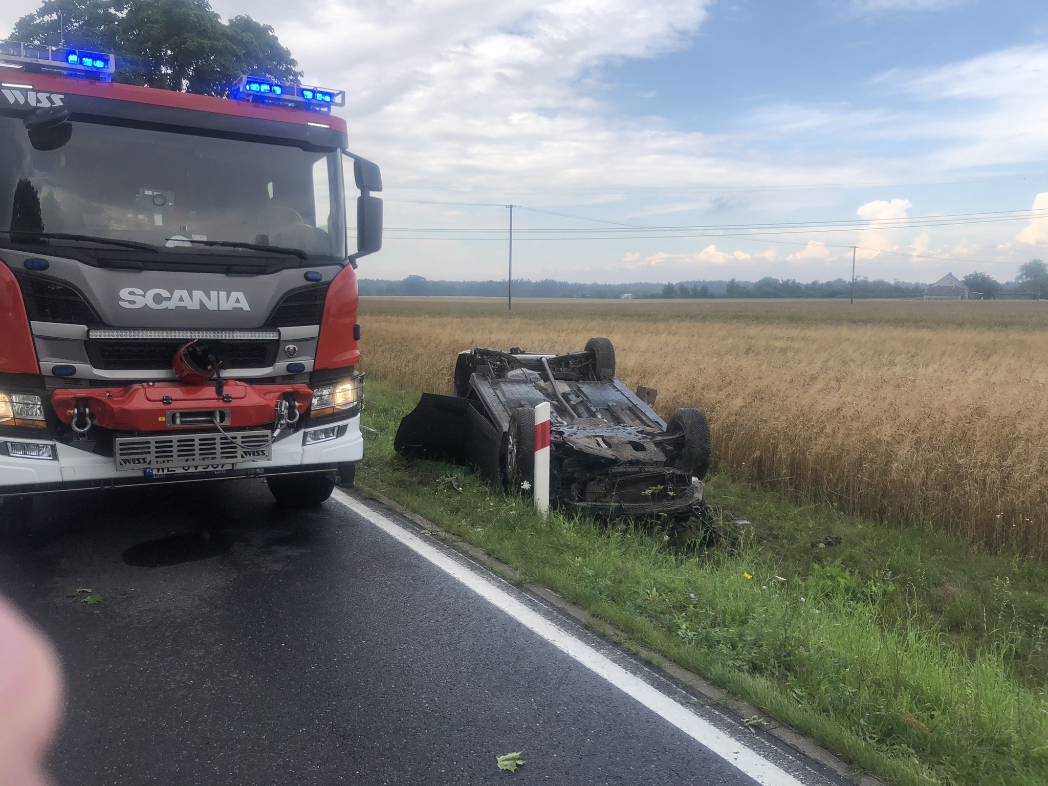 Wypadek na trasie Bledzewo – Zglenice