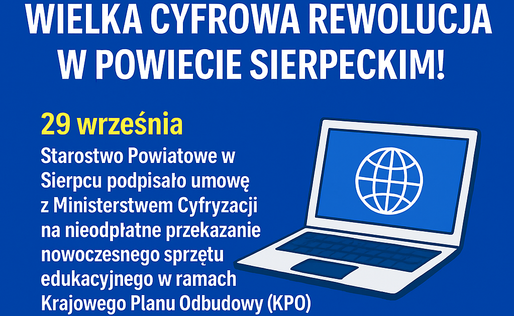 Wielka cyfrowa rewolucja w Powiecie Sierpeckim! 💻