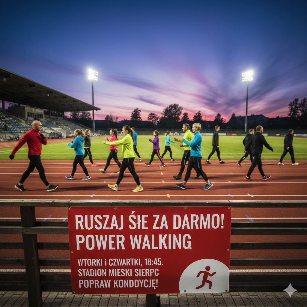🏃‍♀️ WTORKI i CZWARTKI, 18:45! Power Walking czeka na Ciebie na Stadionie Miejskim!