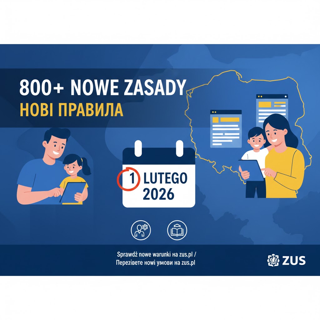 ⚠️800+ dla obywateli Ukrainy w 2026 roku – nowy wniosek i nowe zasady. Przewodnik