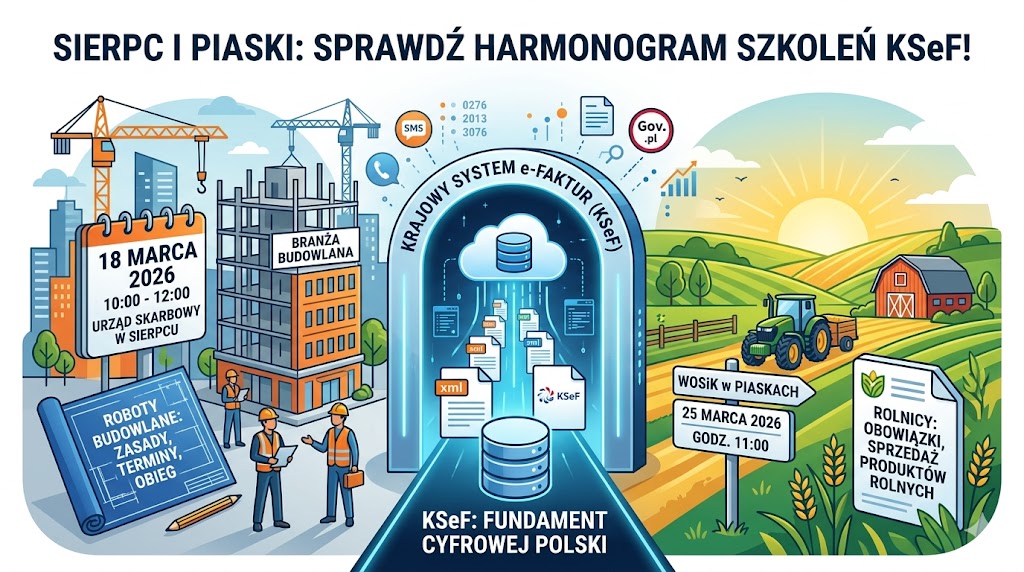 👉Sierpc i Piaski: Sprawdź harmonogram szkoleń z Krajowego Systemu e-Faktur KSeF!