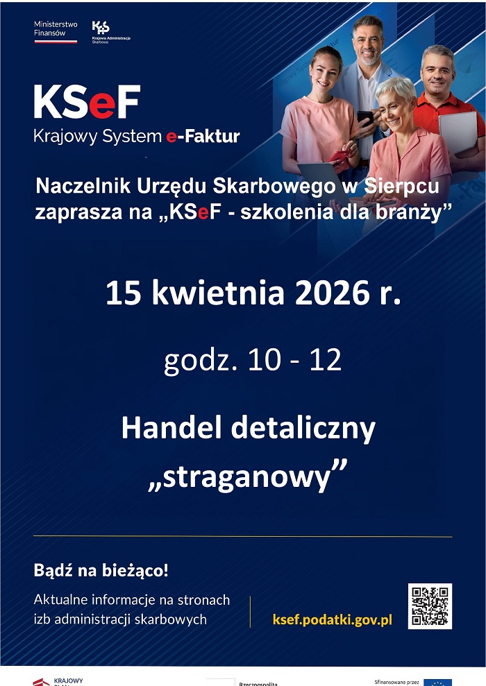 🔥Masz sklep lub stoisko? Nie daj się zaskoczyć KSeF – bezpłatne szkolenie w Sierpcu!