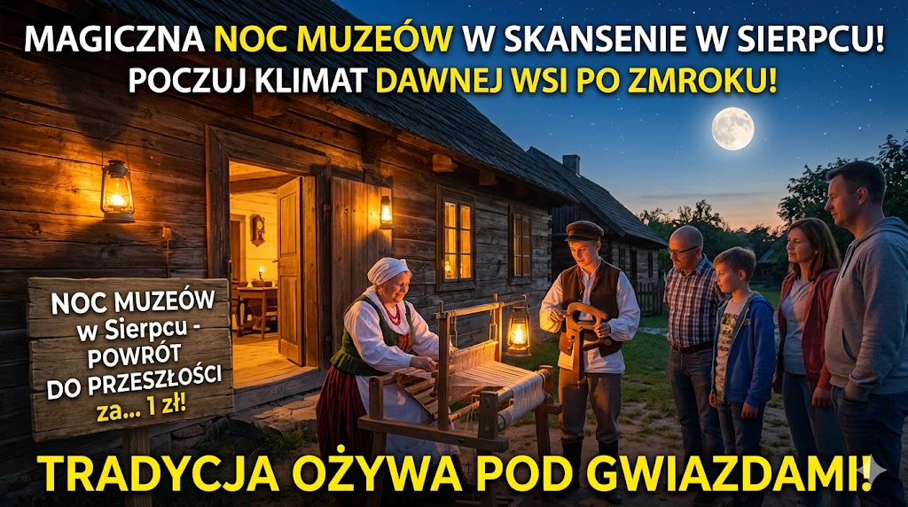 🌙 Noc Muzeów 2026: Magiczna podróż w czasie za symboliczną złotówkę!