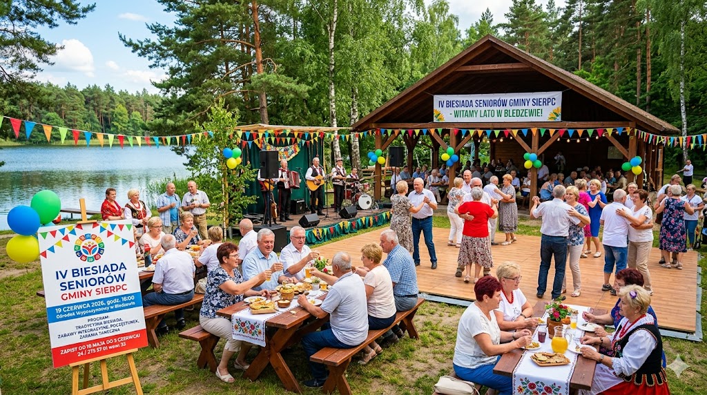 ☀️ IV Basiada Seniorów z Gminy Sierpc już w czerwcu! Sprawdź program i zapisz się na wyjątkowe powitanie lata