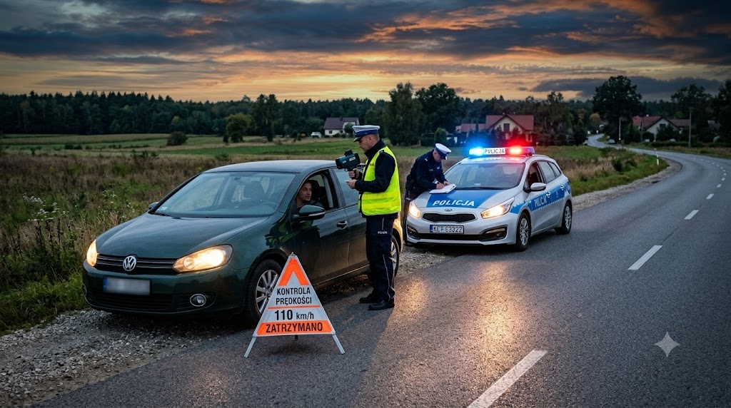 🚓Surowy mandat i utrata prawa jazdy. Sierpecka drogówka namierzyła piratów drogowych.