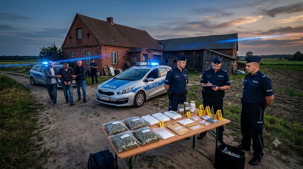 Narkotykowy nalot w Sierpcu: Ponad 250g przejęte, diler za kratami!