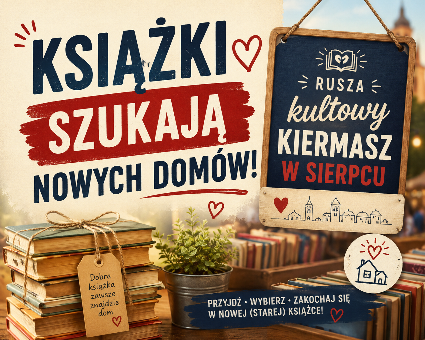 🎯Książki szukają nowych domów! Rusza kultowy kiermasz w Sierpcu