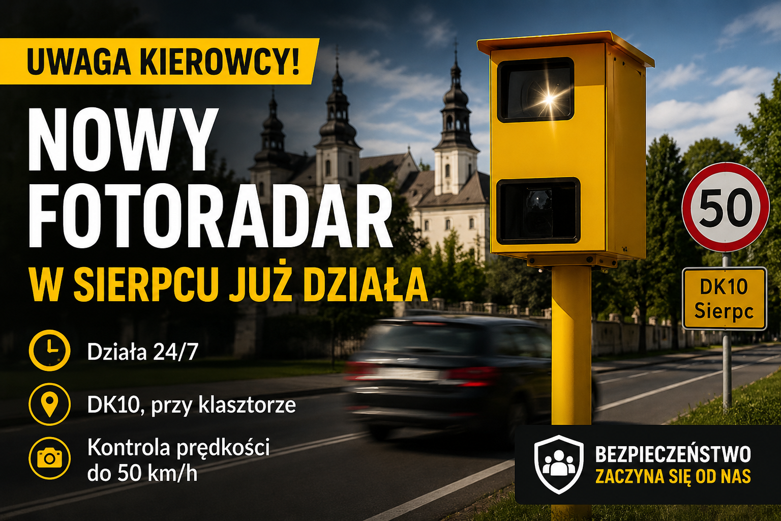 nowy fotoradarw sierpcu