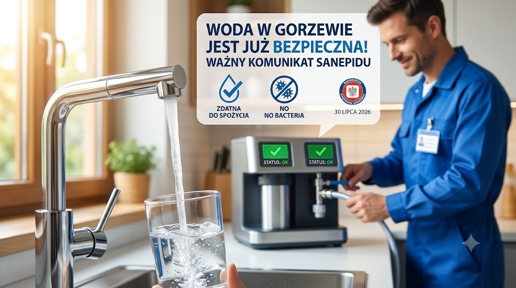 Woda w Gorzewie jest już w pełni bezpieczna! Ważny komunikat Sanepidu