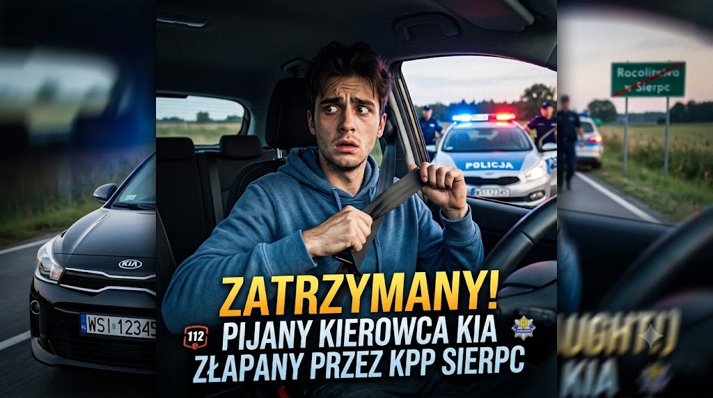 brak pasów zatrzymany do kontroli
