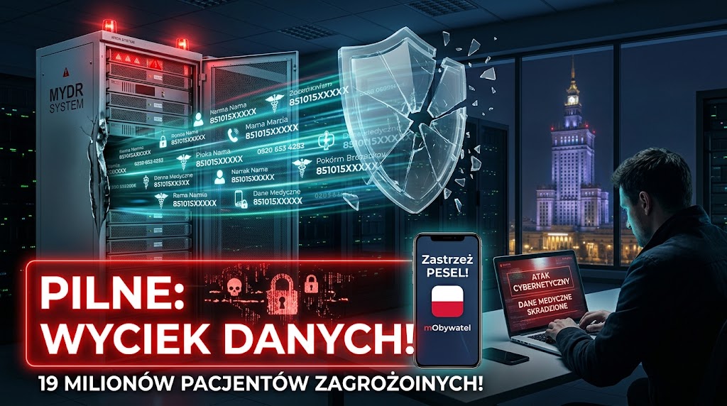 PILNE: Ogromny wyciek danych medycznych! Cyberatak na firmę MyDr dotknął miliony Polaków