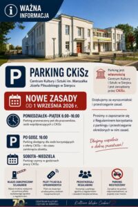 🛑 Koniec z darmowym parkowaniem pod CKiSz? Od września wchodzi szlaban i nowe godziny